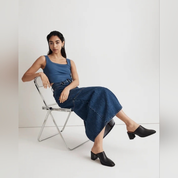 Madewell The Macarro Mule In Black Size 9.5 - Picture 2 of 9